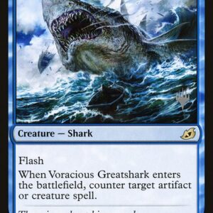 Ikoria: Lair of Behemoths Promos - 70p - Voracious Greatshark - Rare - U - Non-foil - Promo (Front)