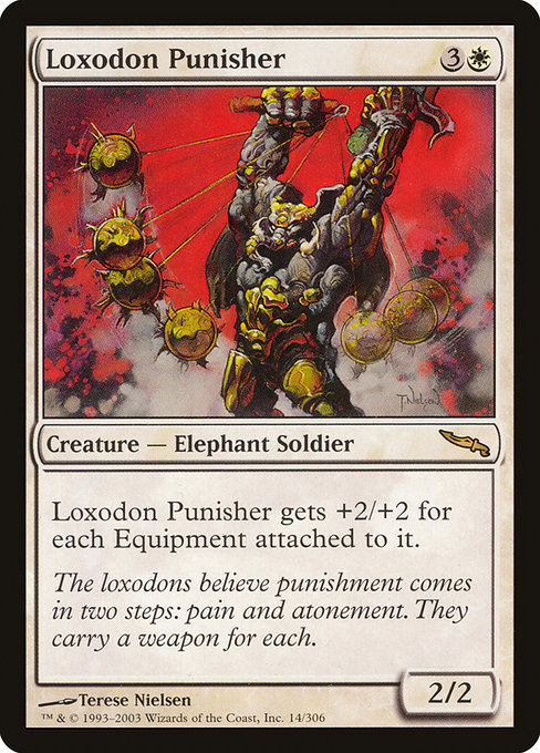 Mirrodin - 14 - Loxodon Punisher - Rare - W - Non-foil (Front)