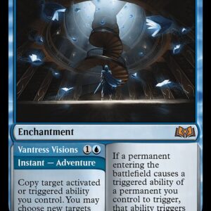 Wilds of Eldraine - 76 - Virtue of Knowledge // Vantress Visions - Mythic - U - Non-foil (Front)