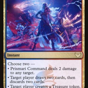 Strixhaven: School of Mages Promos - 214p - Prismari Command - Rare - UR - Non-foil - Promo (Front)