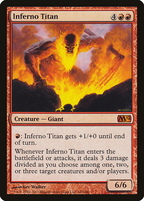 Magic 2012 - 147 - Inferno Titan - Mythic - R - Foil (Front)