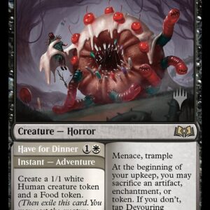 Wilds of Eldraine Promos - 224p - Devouring Sugarmaw // Have for Dinner - Rare - B - Non-foil - Promo (Front)