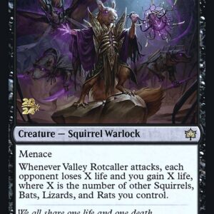 Bloomburrow Promos - 119s - Valley Rotcaller - Rare - B - Foil - Datestamped Promo (Front)