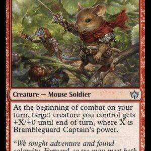 Bloomburrow - 127 - Brambleguard Captain - Uncommon - R - Foil (Front)