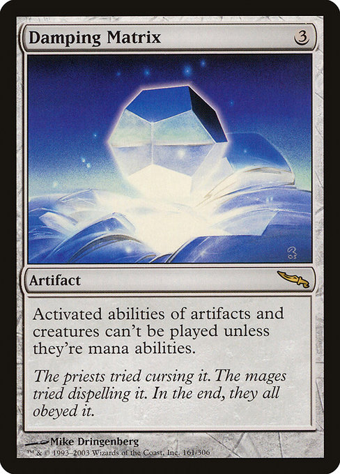 Mirrodin - 161 - Damping Matrix - Rare - C - Non-foil (Front)