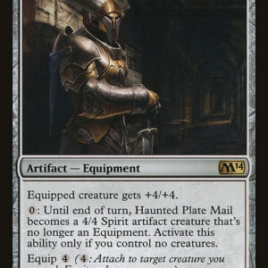 Magic 2014 - 212 - Haunted Plate Mail - Rare - C - Non-foil (Front)