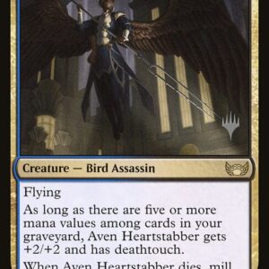 Streets of New Capenna Promos - 166p - Aven Heartstabber - Rare - UB - Non-foil - Promo (Front)