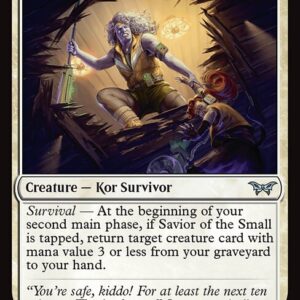 Duskmourn: House of Horror - 27 - Savior of the Small - Uncommon - W - Non-foil (Front)
