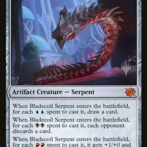 The Brothers' War Promos - 229p - Bladecoil Serpent - Mythic - C - Foil - Promo (Front)