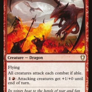 Commander Anthology Volume II - 128 - Warmonger Hellkite - Rare - R - Non-foil (Front)