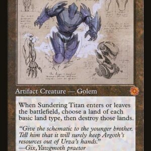 The Brothers' War Retro Artifacts - 120 - Sundering Titan - Mythic - C - Foil (Front)