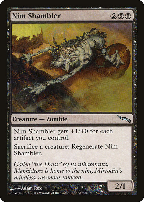 Mirrodin - 72 - Nim Shambler - Uncommon - B - Non-foil (Front)