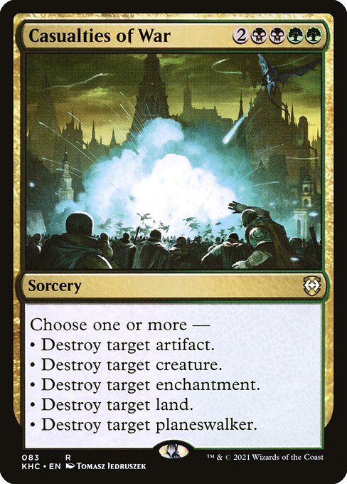 Kaldheim Commander - 83 - Casualties of War - Rare - BG - Non-foil (Front)