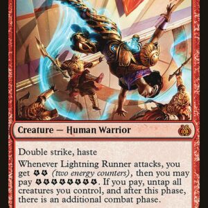 Aether Revolt - 90 - Lightning Runner - Mythic - R - Non-foil (Front)