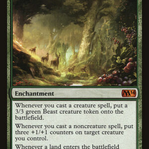 Magic 2014 - 190 - Primeval Bounty - Mythic - G - Non-foil (Front)