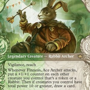 Bloomburrow - 330 - Finneas, Ace Archer - Rare - WG - Non-foil (Front)