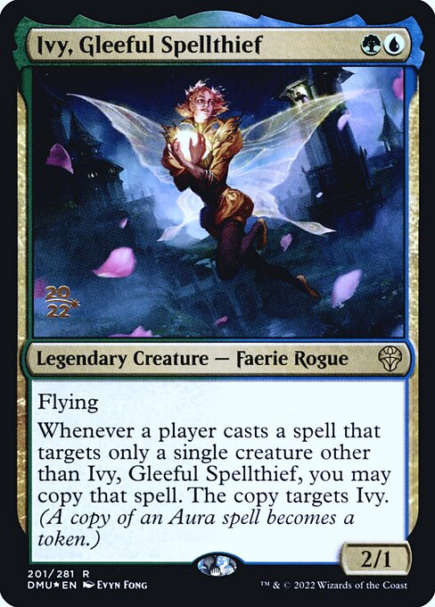 Dominaria United Promos - 201s - Ivy, Gleeful Spellthief - Rare - UG - Foil - Datestamped Promo (Front)