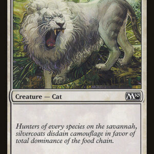 Magic 2010 - 32 - Silvercoat Lion - Common - W - Non-foil (Front)