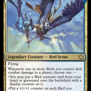 Bloomburrow - 221 - Kastral, the Windcrested - Rare - WU - Non-foil (Front)
