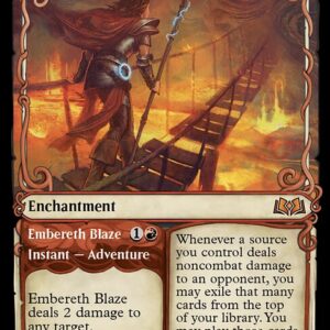 Wilds of Eldraine - 282 - Virtue of Courage // Embereth Blaze - Mythic - R - Non-foil (Front)