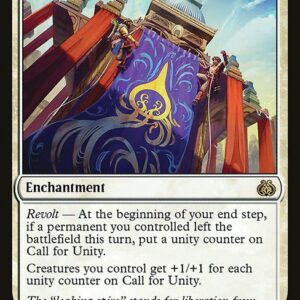 Aether Revolt - 9 - Call for Unity - Rare - W - Non-foil (Front)