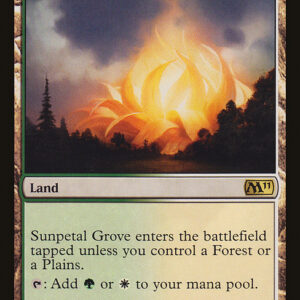 Magic 2011 - 228 - Sunpetal Grove - Rare - C - Non-foil (Front)