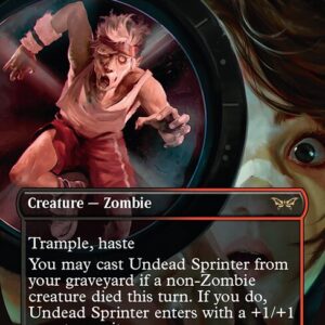 Duskmourn: House of Horror - 350 - Undead Sprinter - Rare - BR - Non-foil (Front)