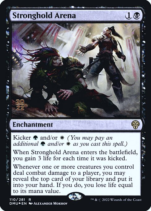 Dominaria United Promos - 110s - Stronghold Arena - Rare - B - Foil - Datestamped Promo (Front)