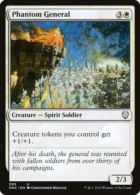 Phyrexia: All Will Be One Commander - 85 - Phantom General - Uncommon - W - Non-foil (Front)