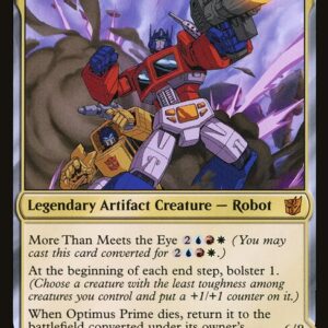 Transformers - 13 - Optimus Prime, Hero // Optimus Prime, Autobot Leader - Mythic - C - Foil (Front)