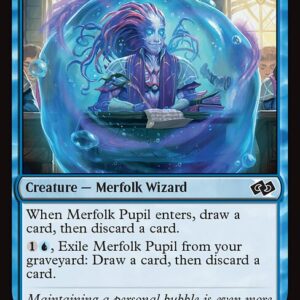 Foundations Jumpstart - 326 - Merfolk Pupil - Common - U - Non-foil (Front)