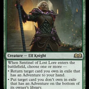 Wilds of Eldraine - 184 - Sentinel of Lost Lore - Rare - G - Non-foil (Front)