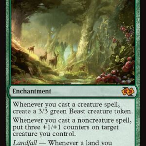 Foundations Jumpstart - 701 - Primeval Bounty - Mythic - G - Non-foil (Front)