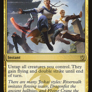 Khans of Tarkir - 176 - Flying Crane Technique - Rare - Multi - Non-foil (Front)