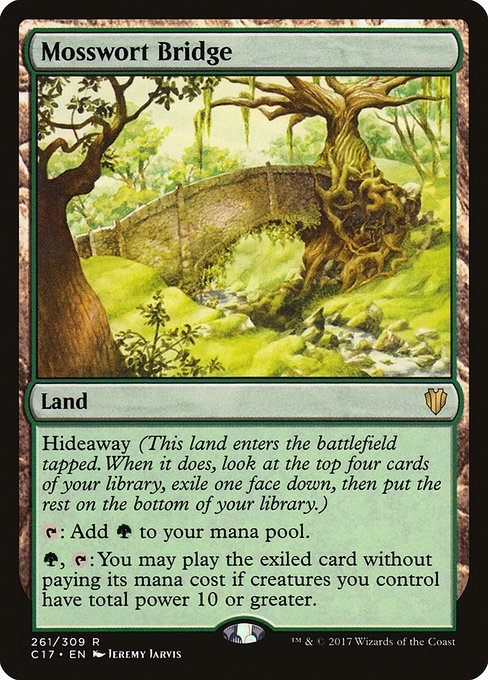 Commander 2017 - 261 - Mosswort Bridge - Rare - C - Non-foil (Front)