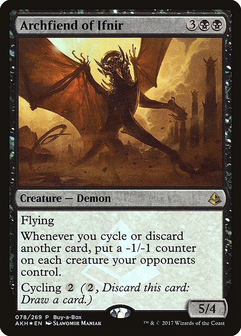 Amonkhet Promos - 78 - Archfiend of Ifnir - Rare - B - Foil - Promo (Front)