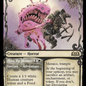 Wilds of Eldraine - 288 - Devouring Sugarmaw // Have for Dinner - Rare - B - Foil (Front)