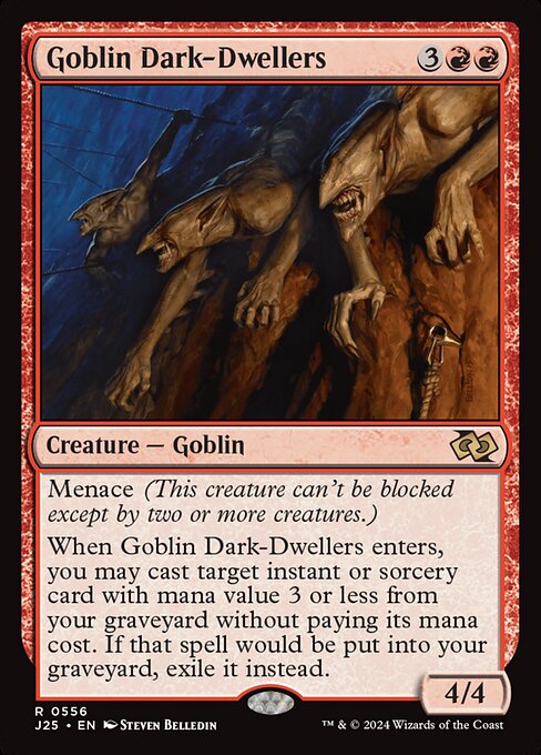 Foundations Jumpstart - 556 - Goblin Dark-Dwellers - Rare - R - Non-foil (Front)