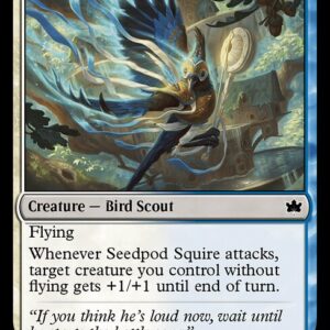 Bloomburrow - 232 - Seedpod Squire - Common - WU - Foil (Front)