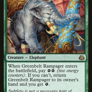 Aether Revolt - 107 - Greenbelt Rampager - Rare - G - Non-foil (Front)