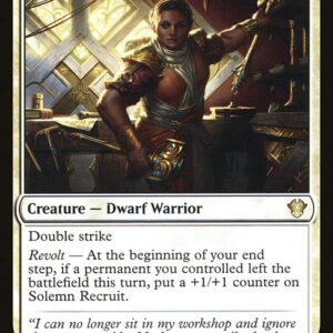 Commander 2020 - 99 - Solemn Recruit - Rare - W - Non-foil (Front)