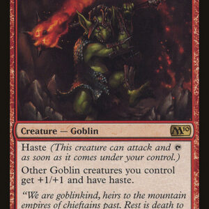Magic 2010 - 139 - Goblin Chieftain - Rare - R - Non-foil (Front)