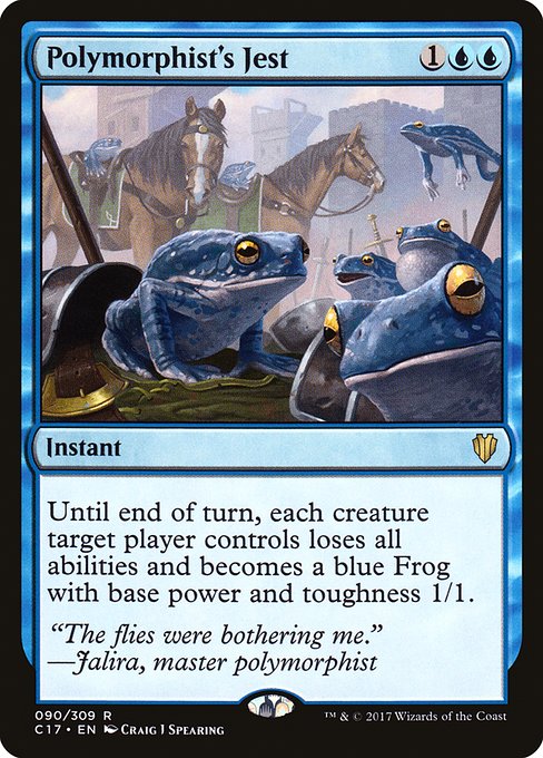 Commander 2017 - 90 - Polymorphist's Jest - Rare - U - Non-foil (Front)