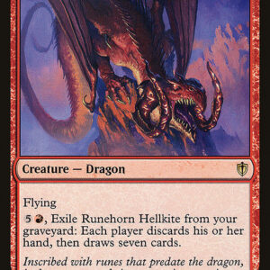 Commander 2016 - 20 - Runehorn Hellkite - Rare - R - Non-foil (Front)