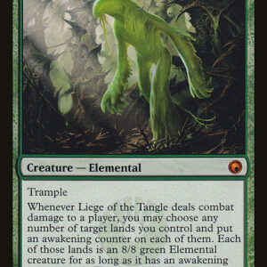 Scars of Mirrodin - 123 - Liege of the Tangle - Mythic - G - Non-foil (Front)