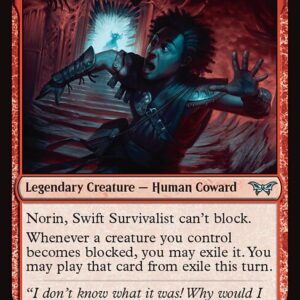 Duskmourn: House of Horror - 297 - Norin, Swift Survivalist - Uncommon - R - Non-foil (Front)
