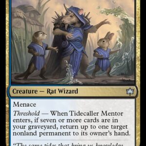 Bloomburrow - 236 - Tidecaller Mentor - Uncommon - UB - Foil (Front)