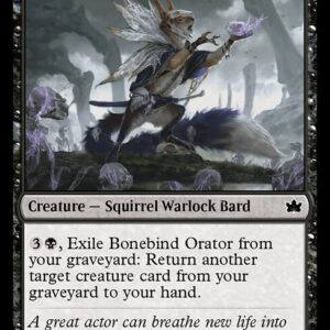 Bloomburrow - 84 - Bonebind Orator - Common - B - Foil (Front)