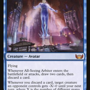 Streets of New Capenna Promos - 34p - All-Seeing Arbiter - Mythic - U - Non-foil - Promo (Front)