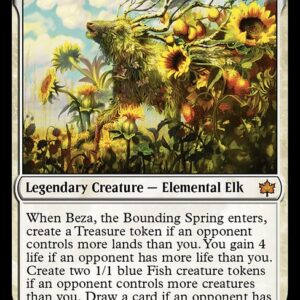 Bloomburrow - 2 - Beza, the Bounding Spring - Mythic - W - Non-foil (Front)